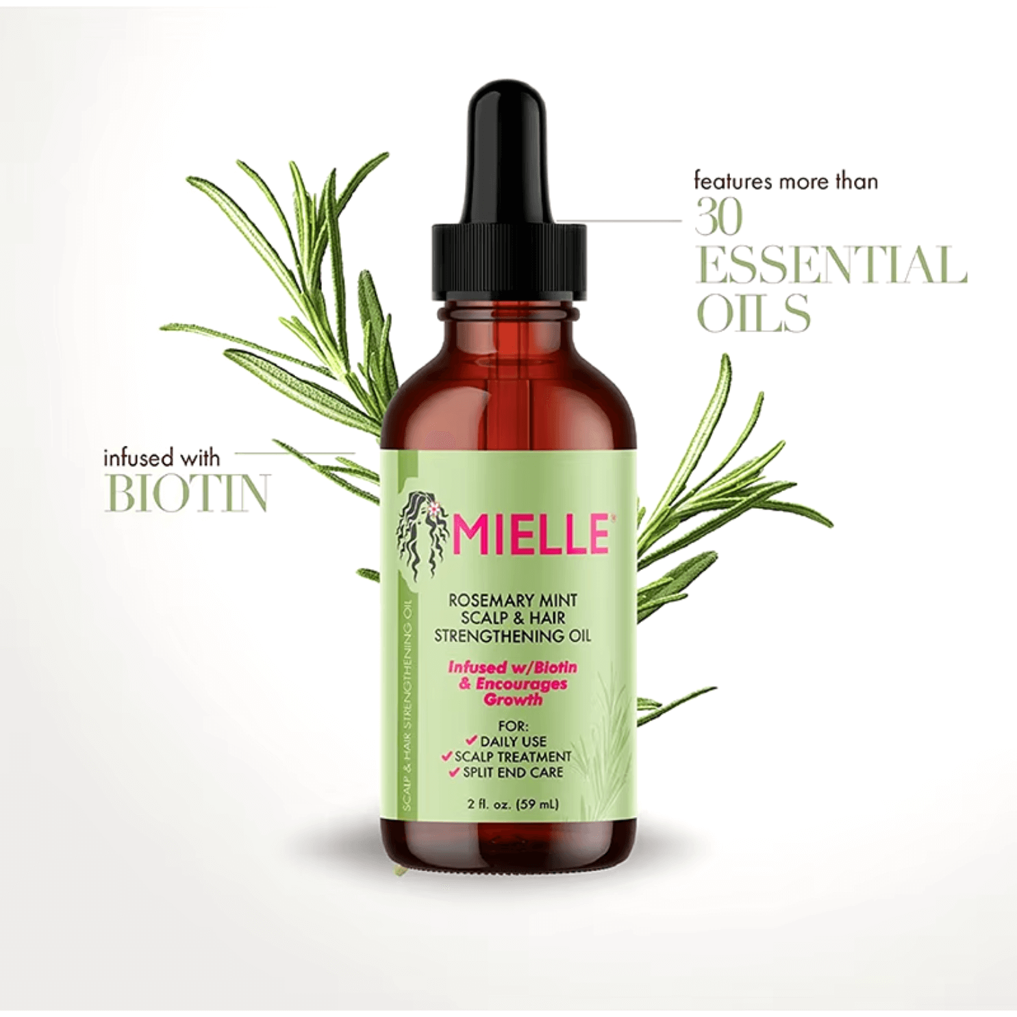 Mielle Organic Hair Growth Oil - Rosemary Mint 59ml