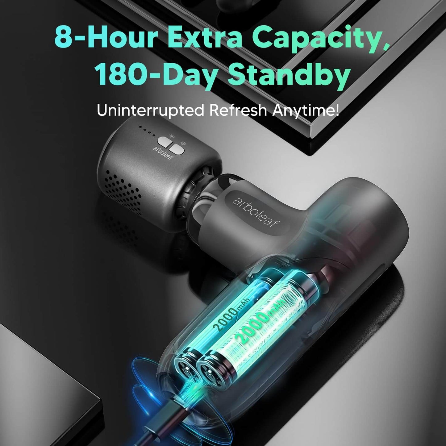 Mini Muscle Gun with Heat & Cool - Quiet Deep Tissue