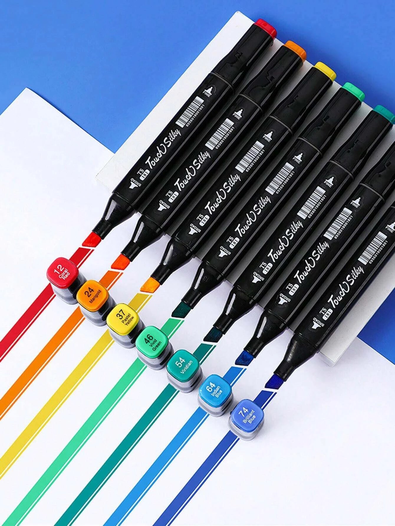 Oil-Based Dual-Tip Marker Set - Waterproof 24-168 pcs
