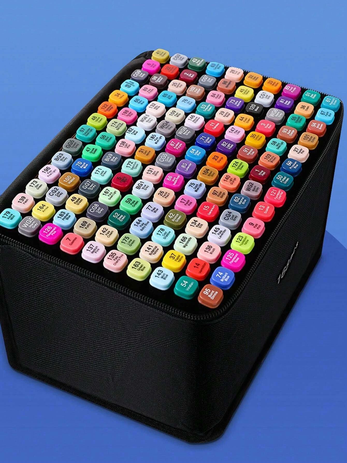 Oil-Based Dual-Tip Marker Set - Waterproof 24-168 pcs