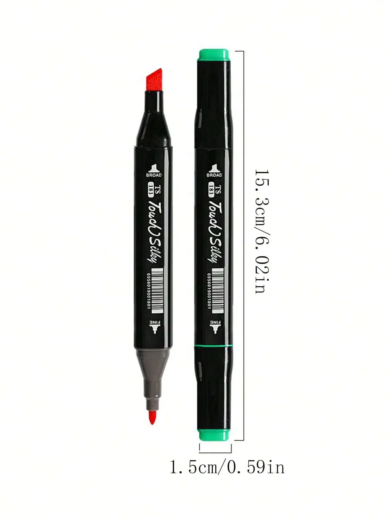 Oil-Based Dual-Tip Marker Set - Waterproof 24-168 pcs