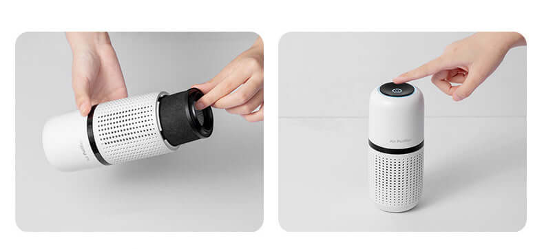 PO2 Mini Car Air Purifier - Formaldehyde & Odor Remover