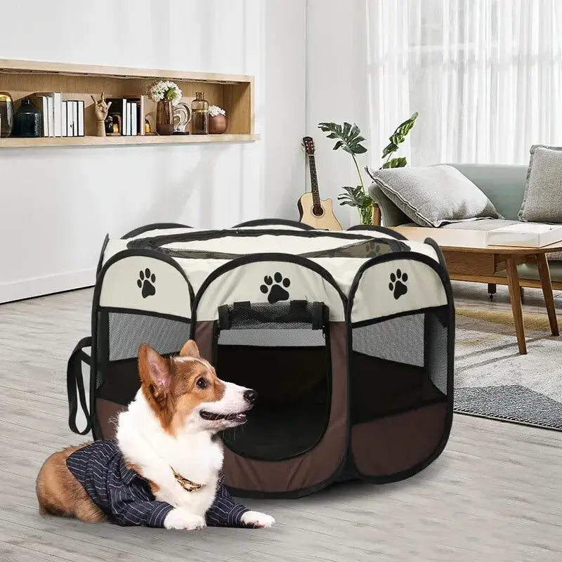 Portable Foldable Pet Tent Kennel for Dogs & Cats