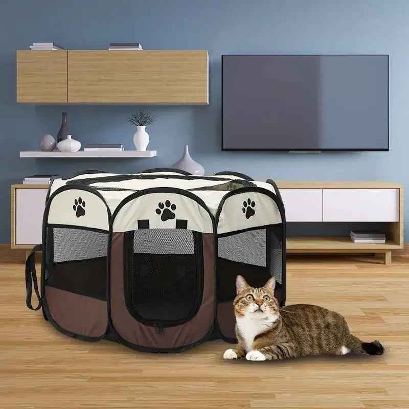 Portable Foldable Pet Tent Kennel for Dogs & Cats
