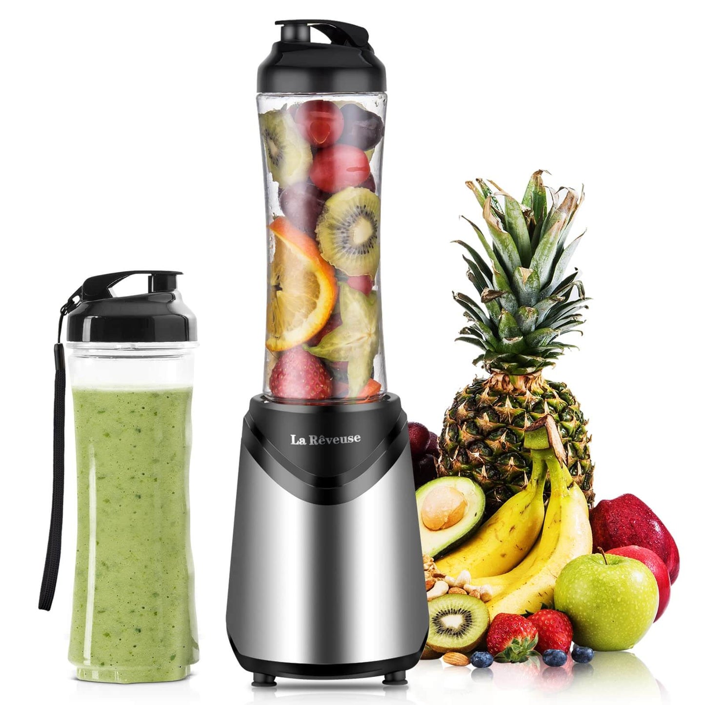 Portable Travel Smoothie Blender 300W - Compact & Powerful