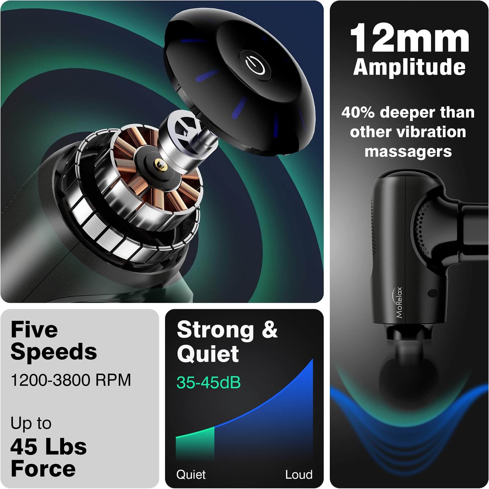 Power Pulse Portable Deep Tissue Massage Gun