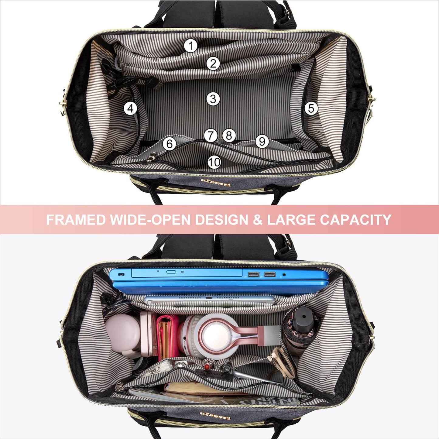 Professional Laptop Backpack with USB Port 15.6 inch