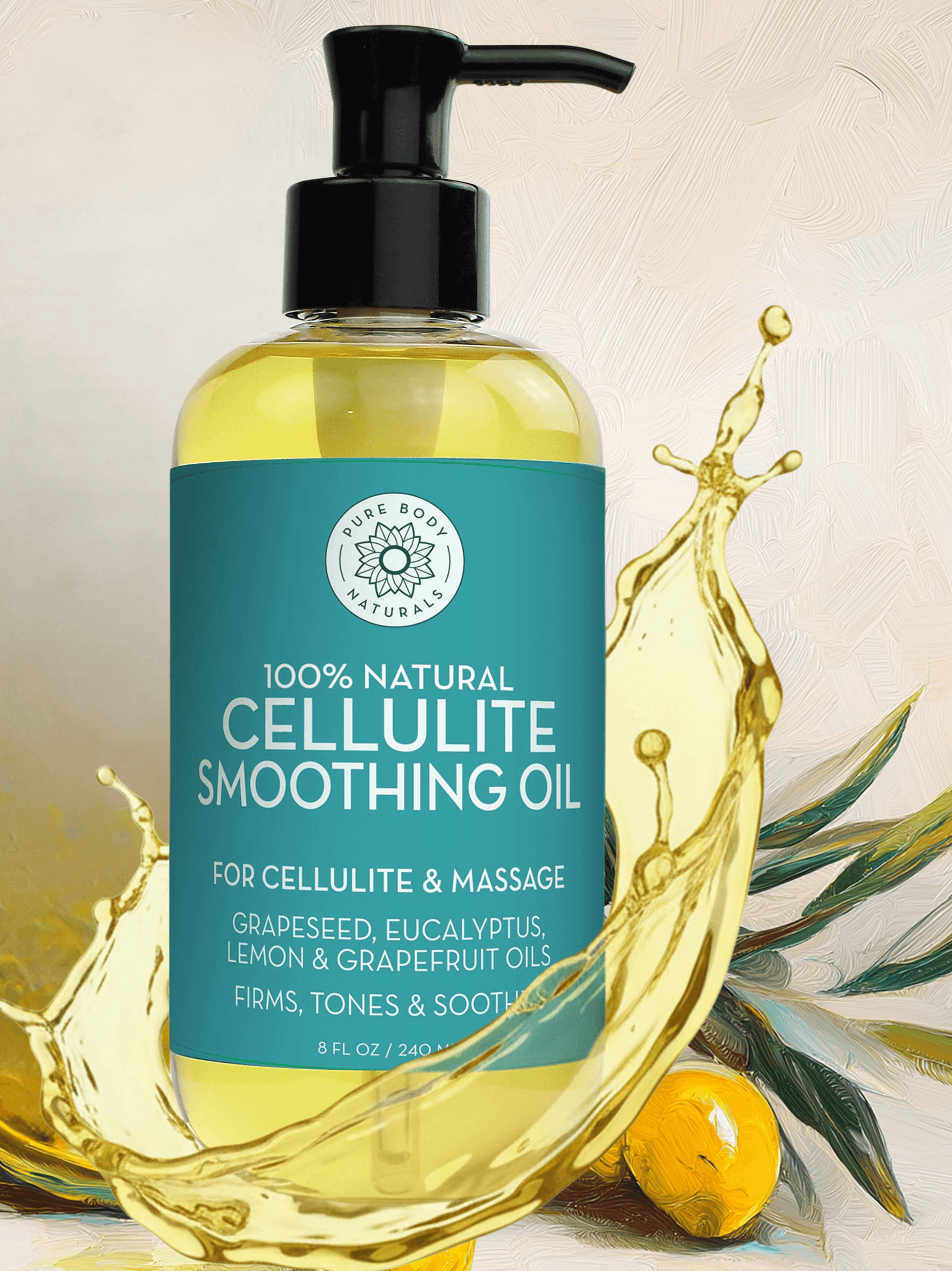 Pure & Natural Massage Oil for Cellulite Body Firming 240ml