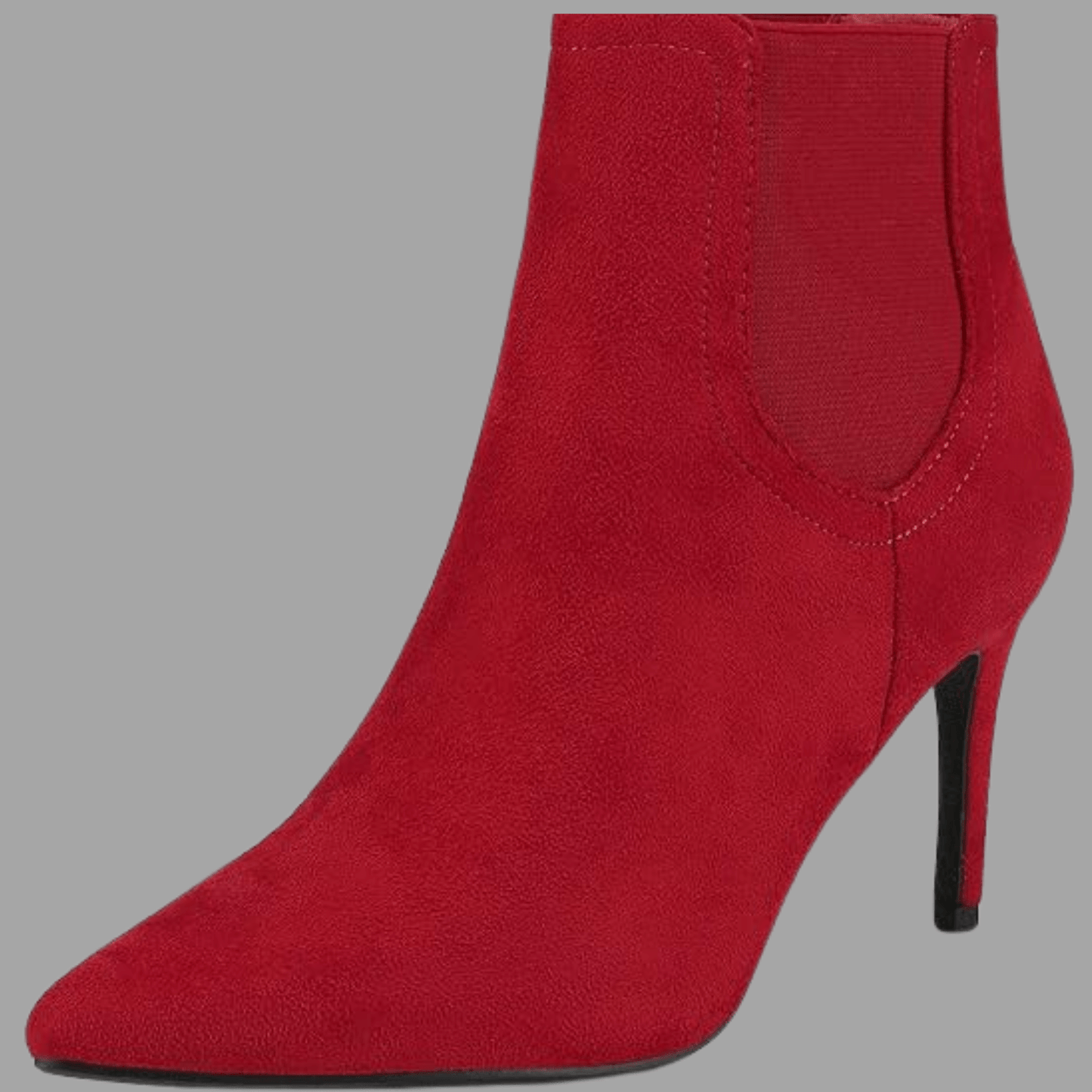 Ravishing Red Pointed Toe Stiletto Ankle Booties