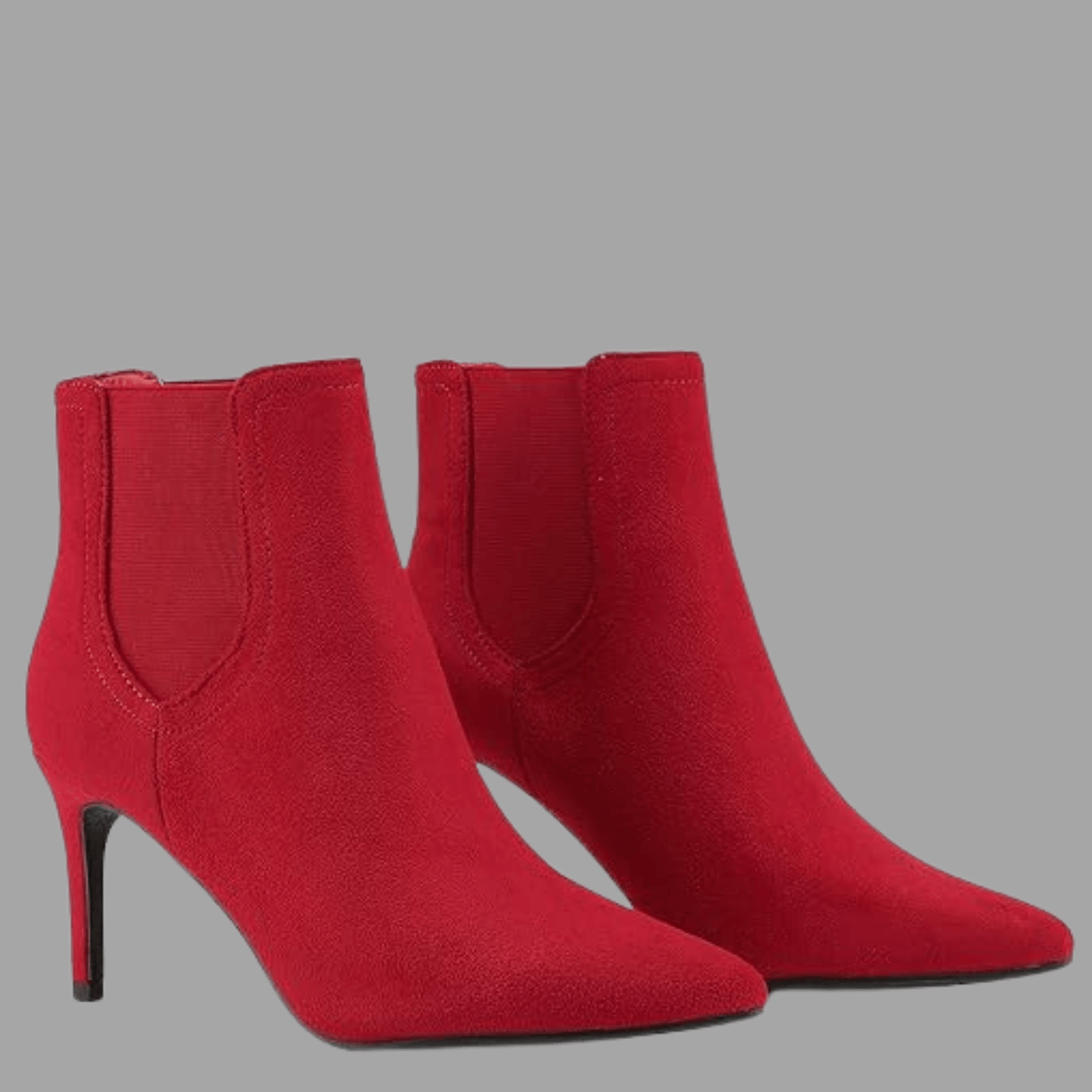 Ravishing Red Pointed Toe Stiletto Ankle Booties
