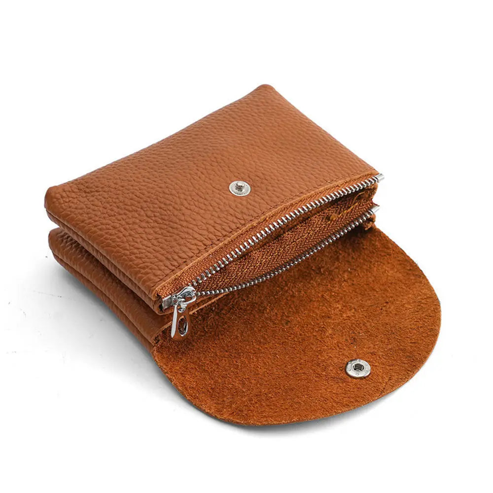 Genuine Leather Small Wallet Card Holder & Coin Purse | GreenLifeHuman Emporium