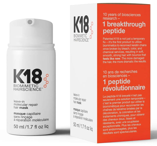 K18 Leave-In Molecular Repair Hair Mask Restore Soft Hair Keratin & Scalp Treatment - 50ml | GreenLifeHuman Emporium