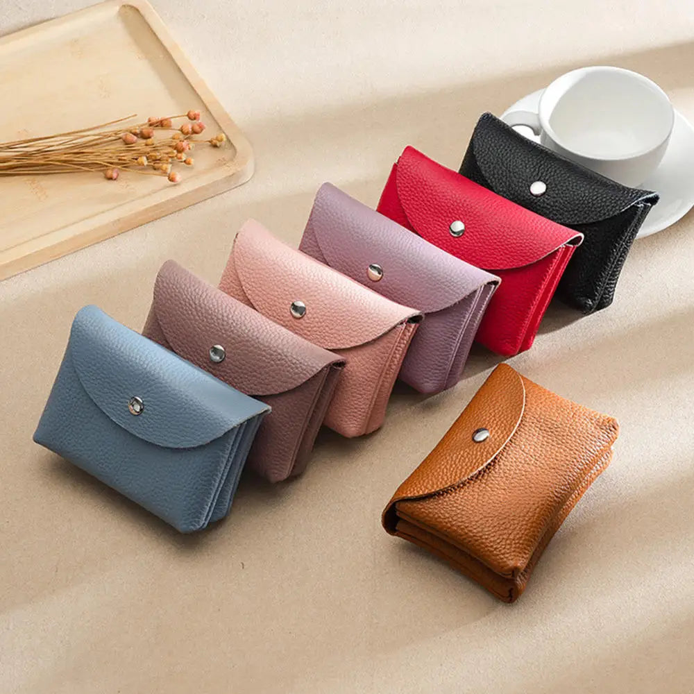 Genuine Leather Small Wallet Card Holder & Coin Purse | GreenLifeHuman Emporium