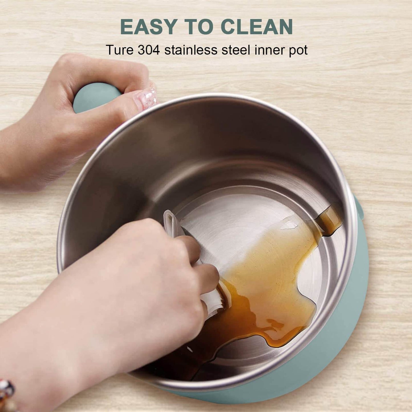 Smart Cooking Bear Electric Pot with Boil-Dry Protection