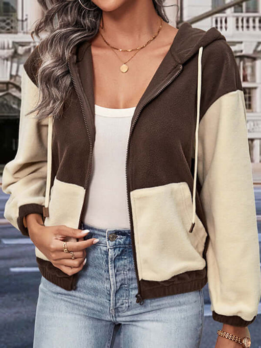 Snuggle Up Polar Fleece Zipper Cardigan Jacket