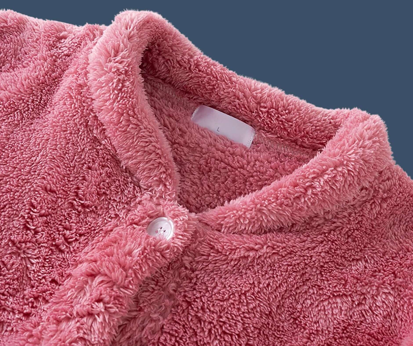  Soft Plush Long Fleece Robe for Women with Pockets