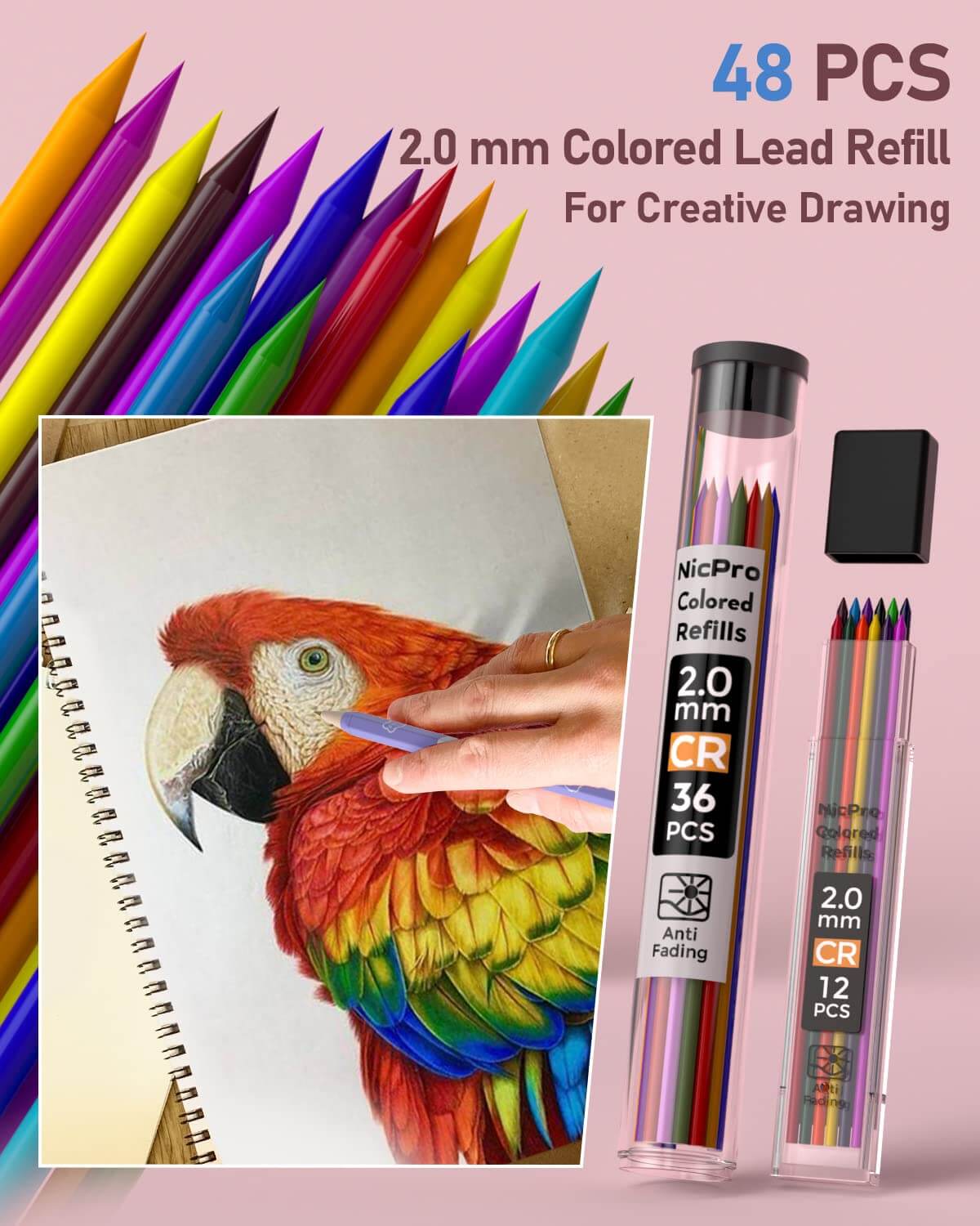 Spacious Pen Case School Stationery Set - 47 Pieces