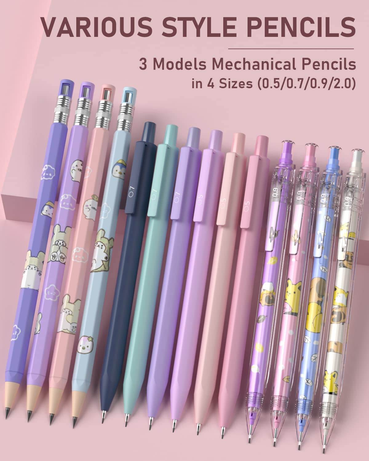Spacious Pen Case School Stationery Set - 47 Pieces