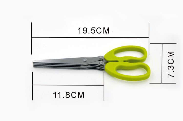 Stainless Steel Multi-Function Five-layer Chopped Scissors