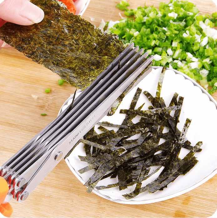 Stainless Steel Multi-Function Five-layer Chopped Scissors 