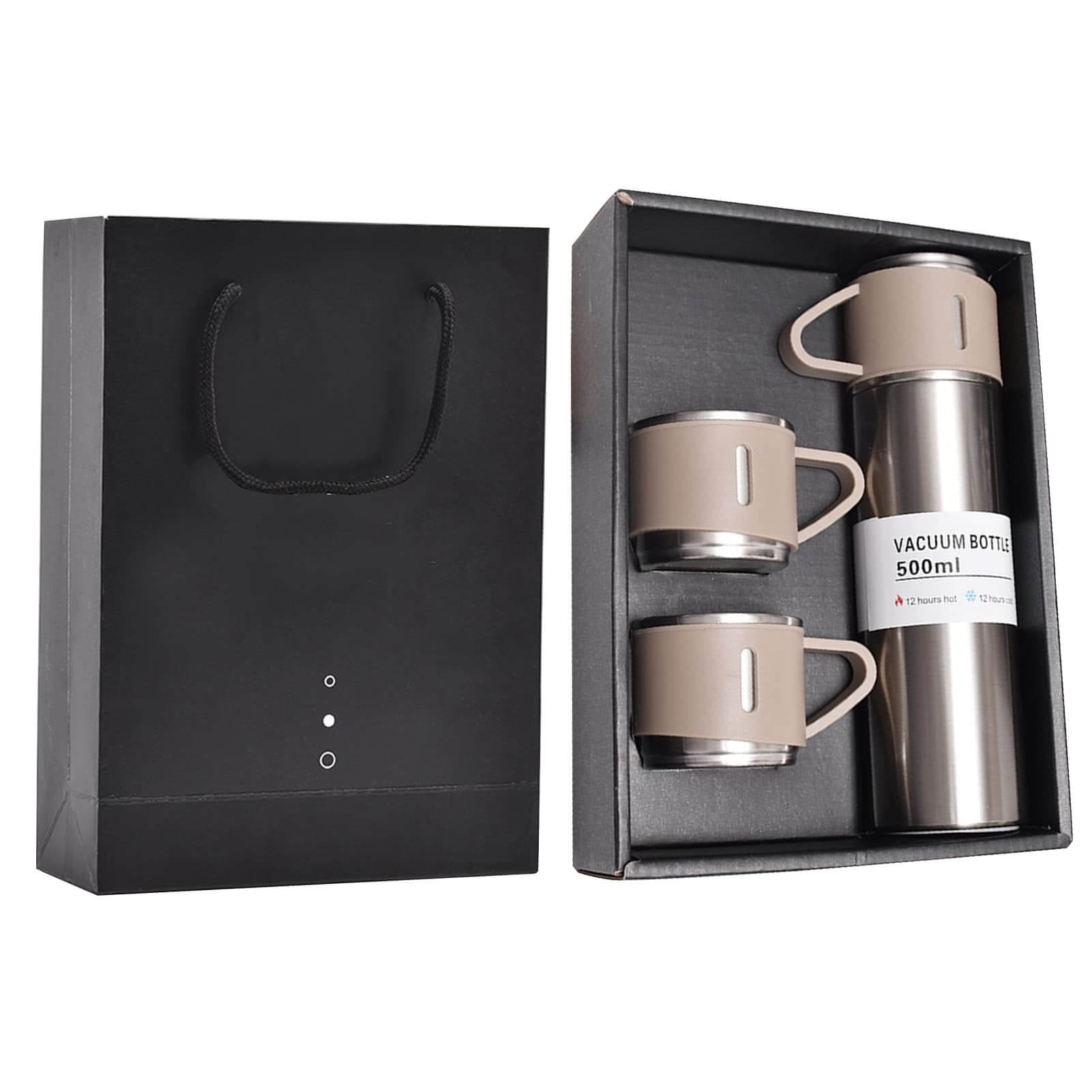 Stainless Steel Vacuum Flask Set - Insulated Thermos
