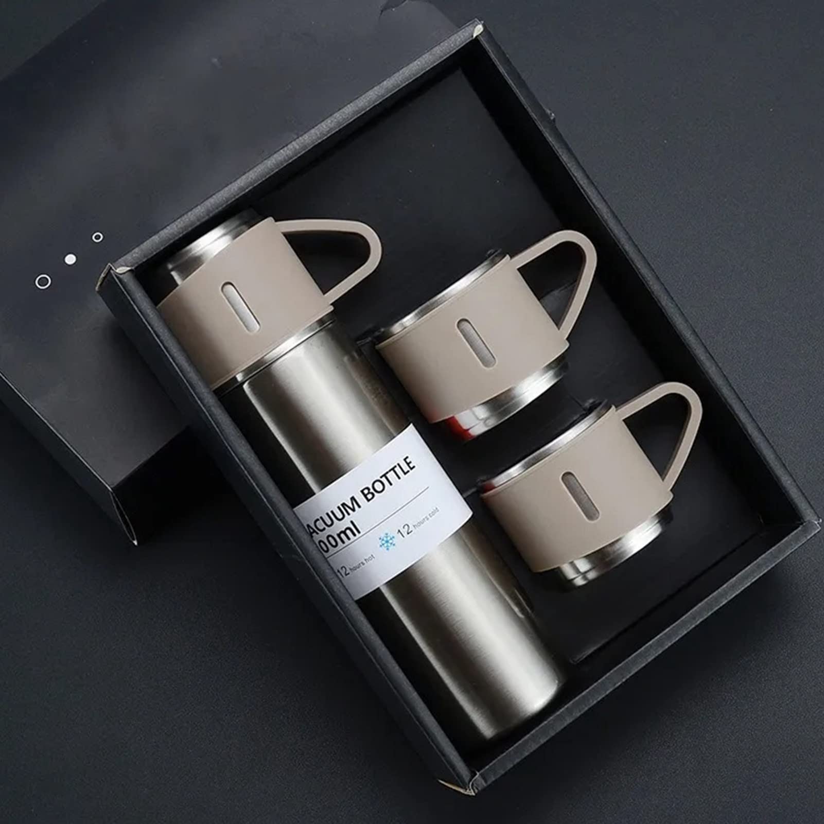 Stainless Steel Vacuum Flask Set - Insulated Thermos
