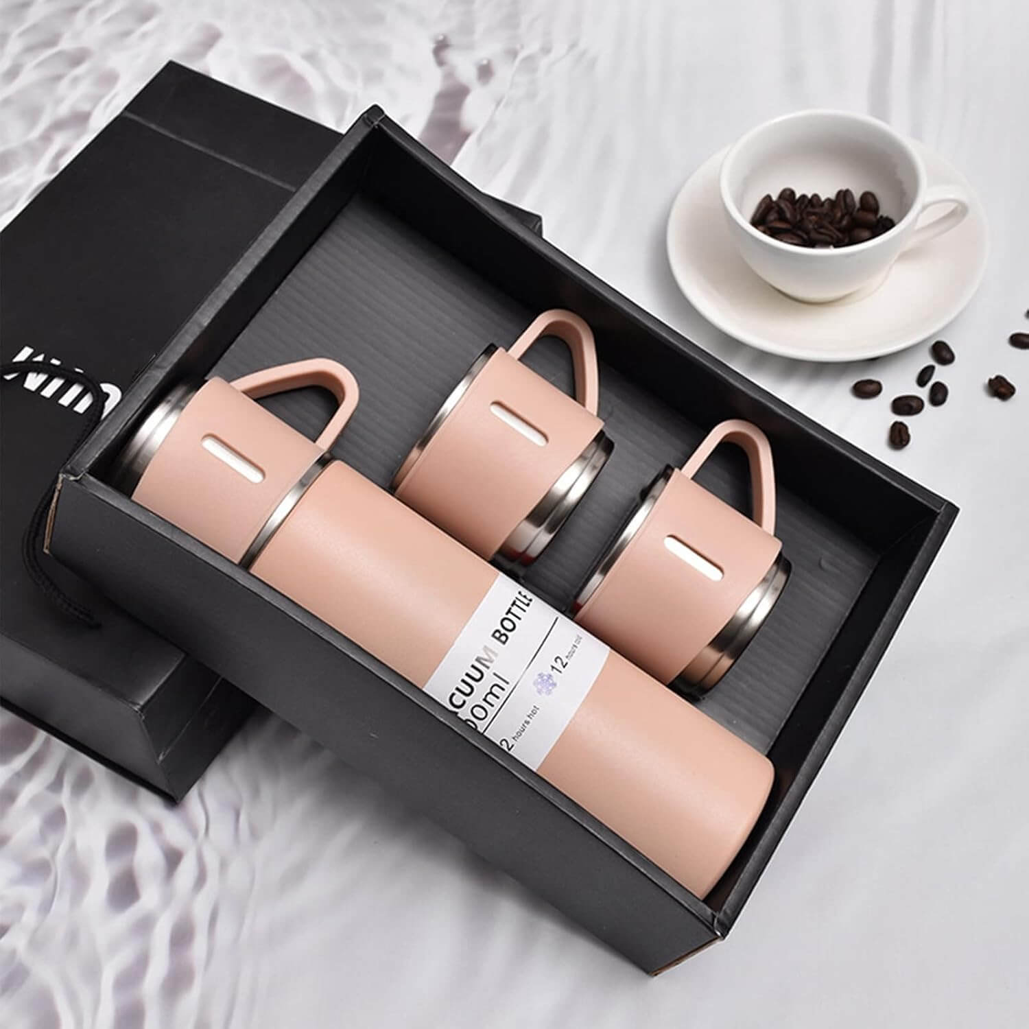 Stainless Steel Vacuum Flask Set - Insulated Thermos