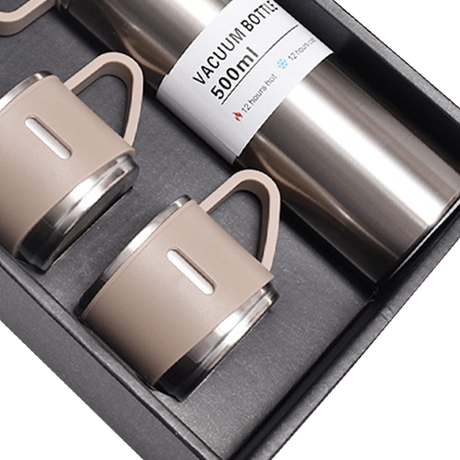 Stainless Steel Vacuum Flask Set - Insulated Thermos