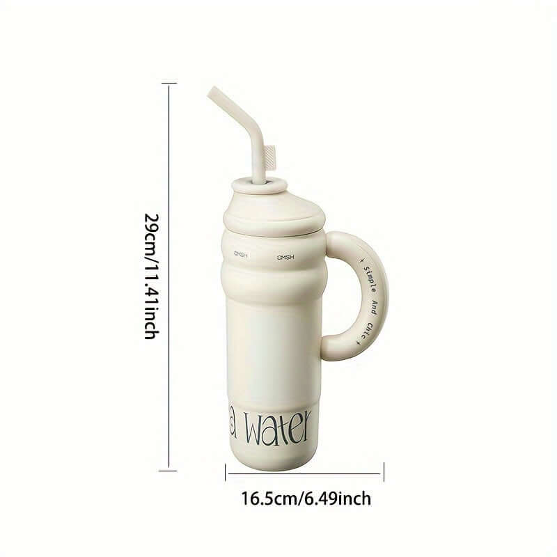 Steel Shield Leakproof Double-Walled Tumbler with Straw