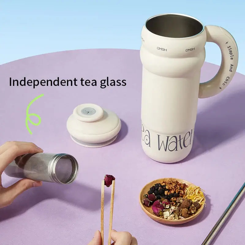 Steel Shield Leakproof Double-Walled Tumbler with Straw