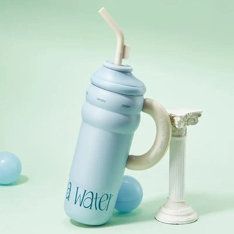 Steel Shield Leakproof Double-Walled Tumbler with Straw