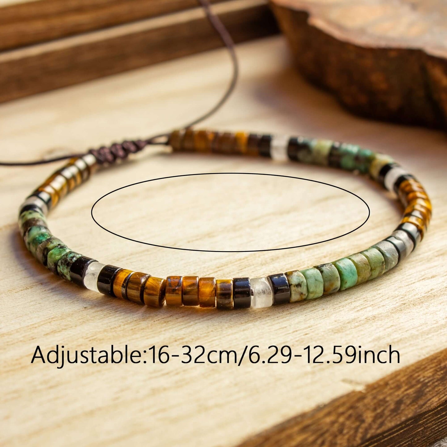 Strength & Balance Tigers Eye & African Turquoise Bracelet