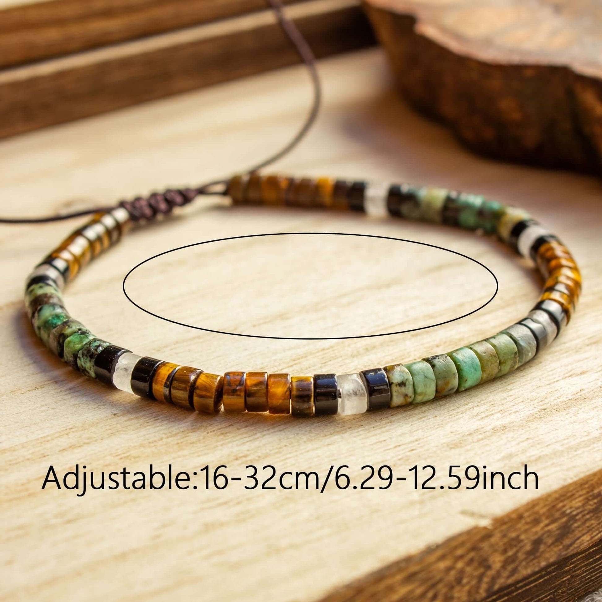 Strength & Balance Tigers Eye & African Turquoise Bracelet