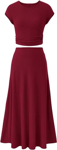 Summer Simplicity Knit Crop Top & Midi Skirt Set