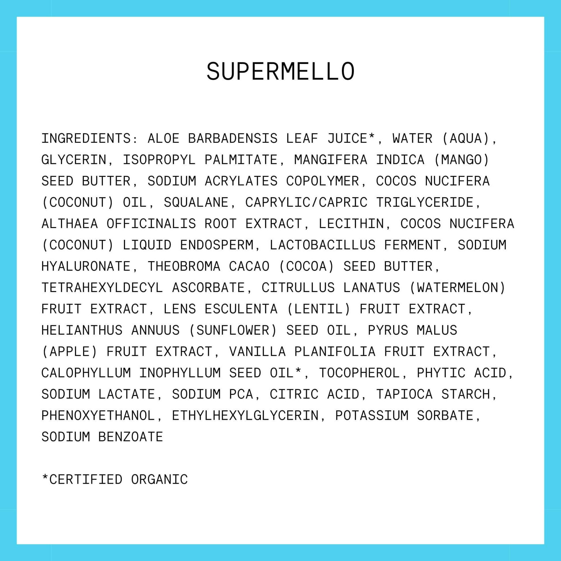 Supermello Glow Hydrating Hyaluronic Gel Cream 1.75 oz