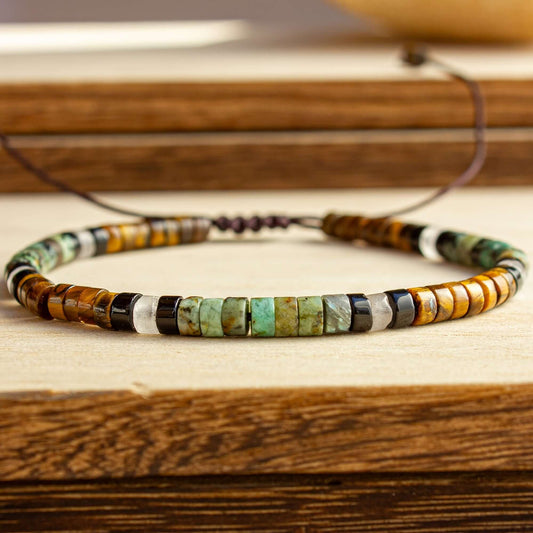 Tiger’s Eye & African Turquoise Bracelet
