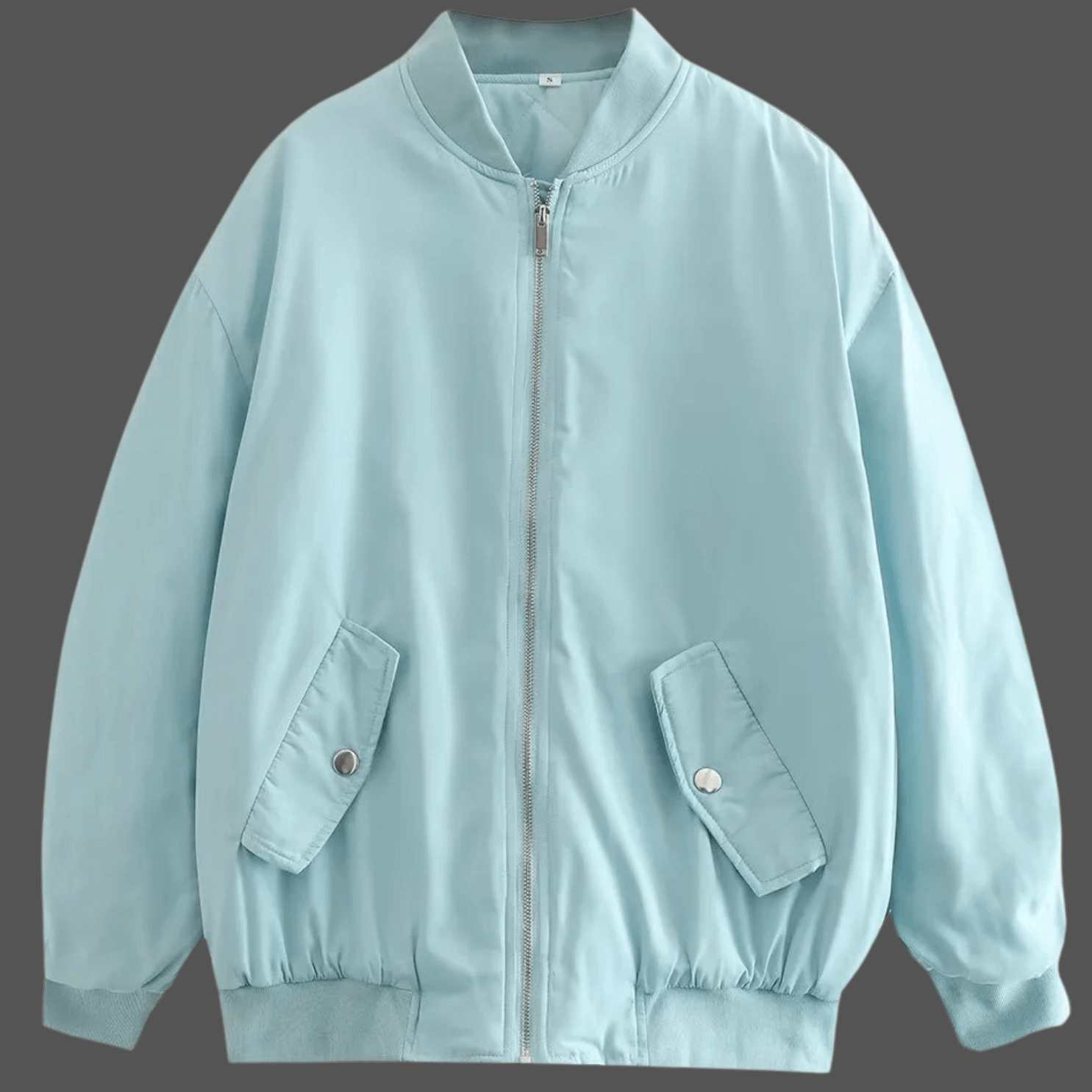 Timeless Comfort Loose Fit Cotton Baseball Jacket