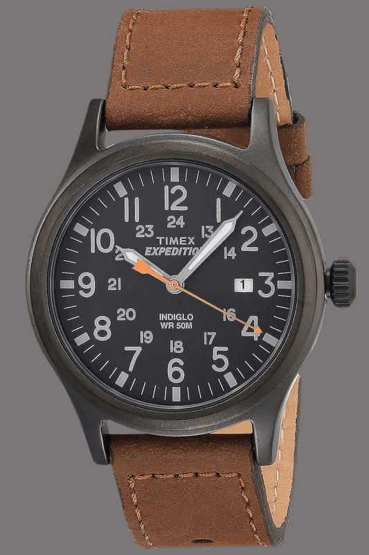 Timex Expedition Scout Classic 40mm Leather Strap Watch