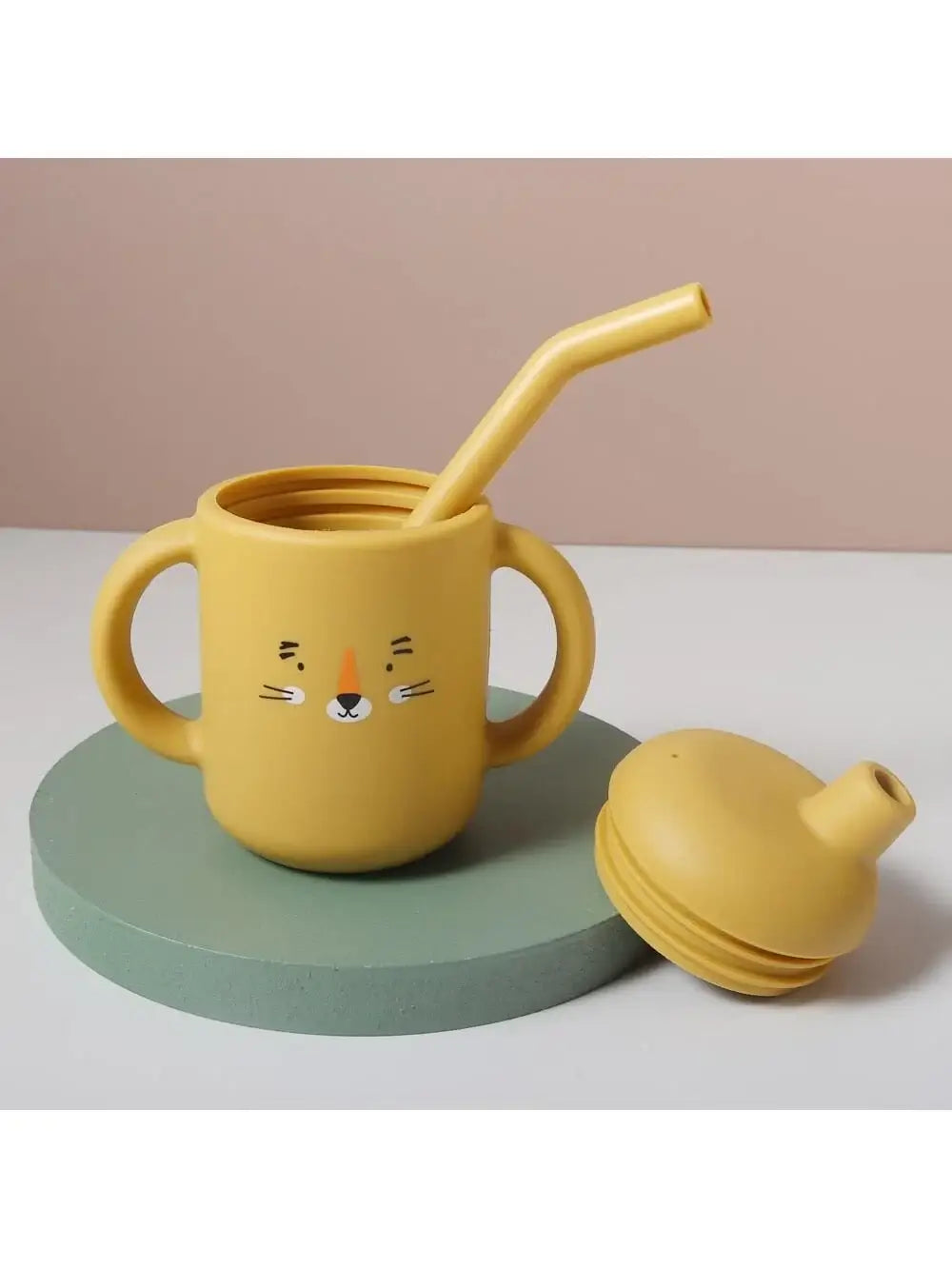 Toddler-Friendly Silicone 120ml Cartoon Learning Cup