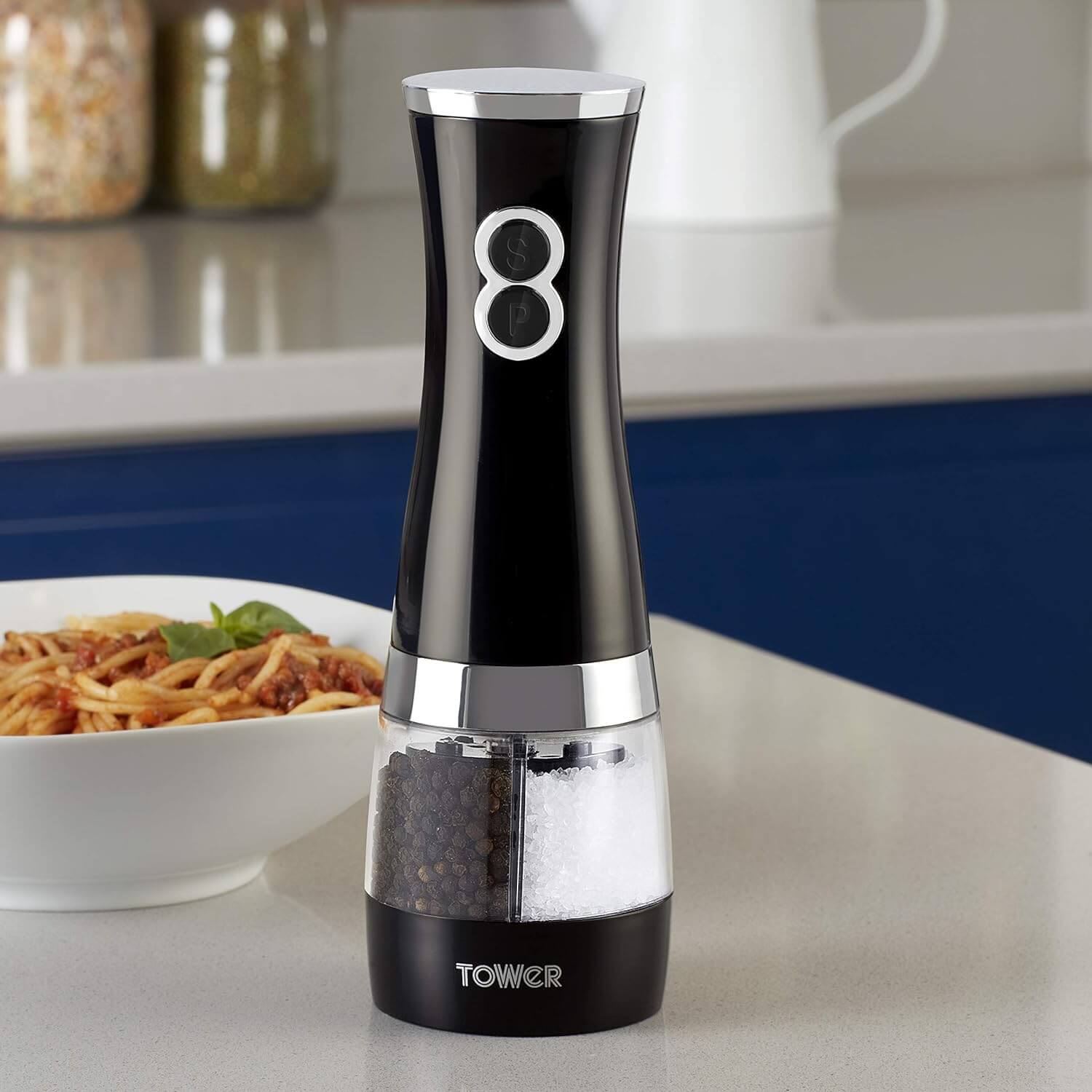 Tower Duo Electric Salt & Pepper Mill Grinder