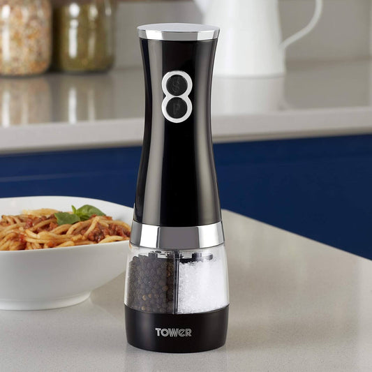 Tower Duo Electric Salt & Pepper Mill Grinder