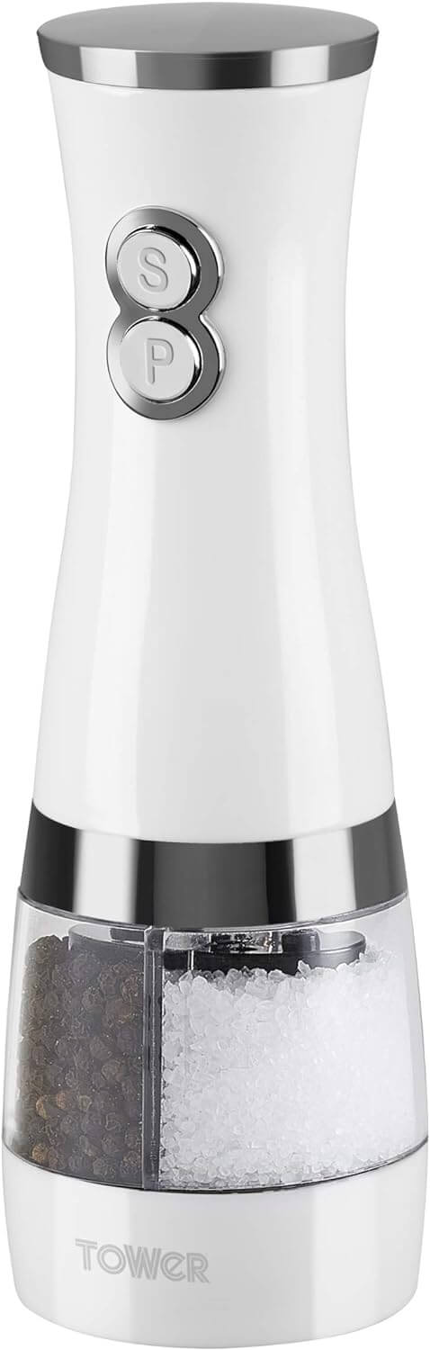 Tower Duo Electric Salt & Pepper Mill Grinder