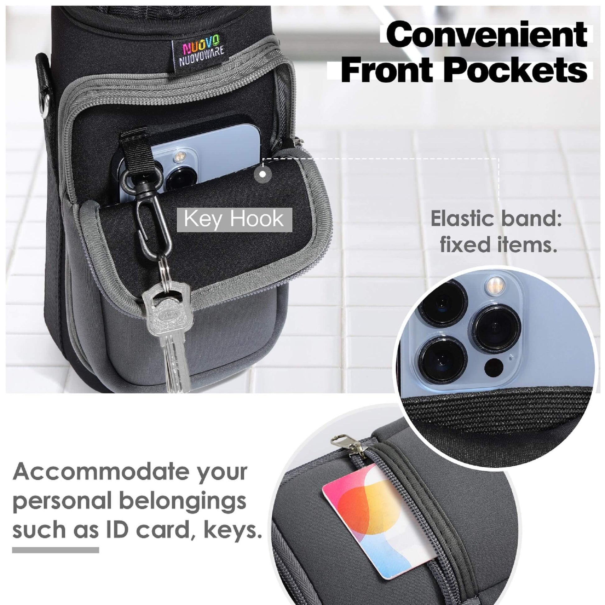 Travel Hike & Hydrate - 2 Pocket Bottle Sling Bag