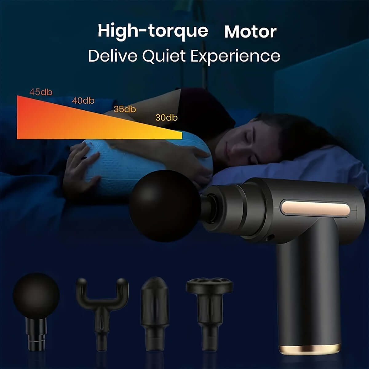 Ultra-Compact Deep Tissue Massage Gun - High Torque