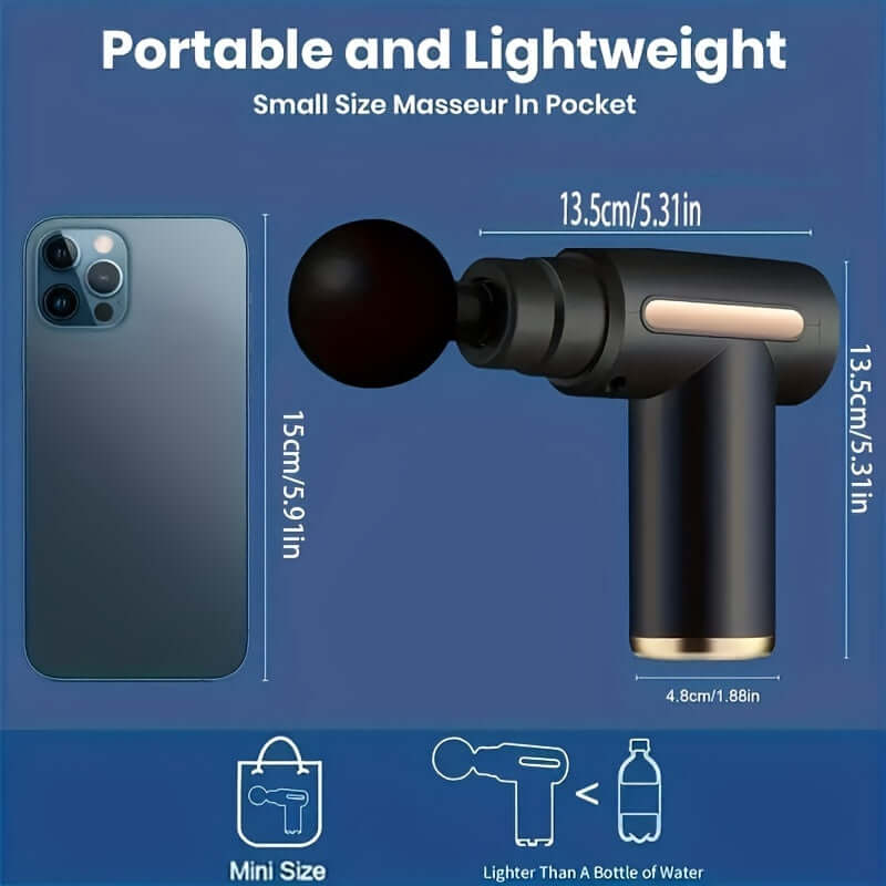 Ultra-Compact Deep Tissue Massage Gun - High Torque