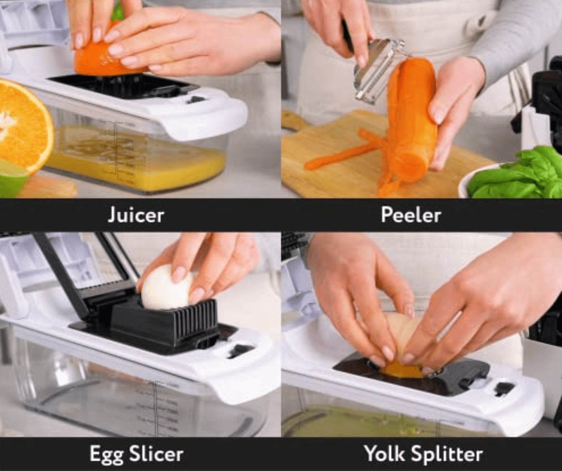 Vegetable Cutter & Slicer 9-in-1 Spiralizer Chopper