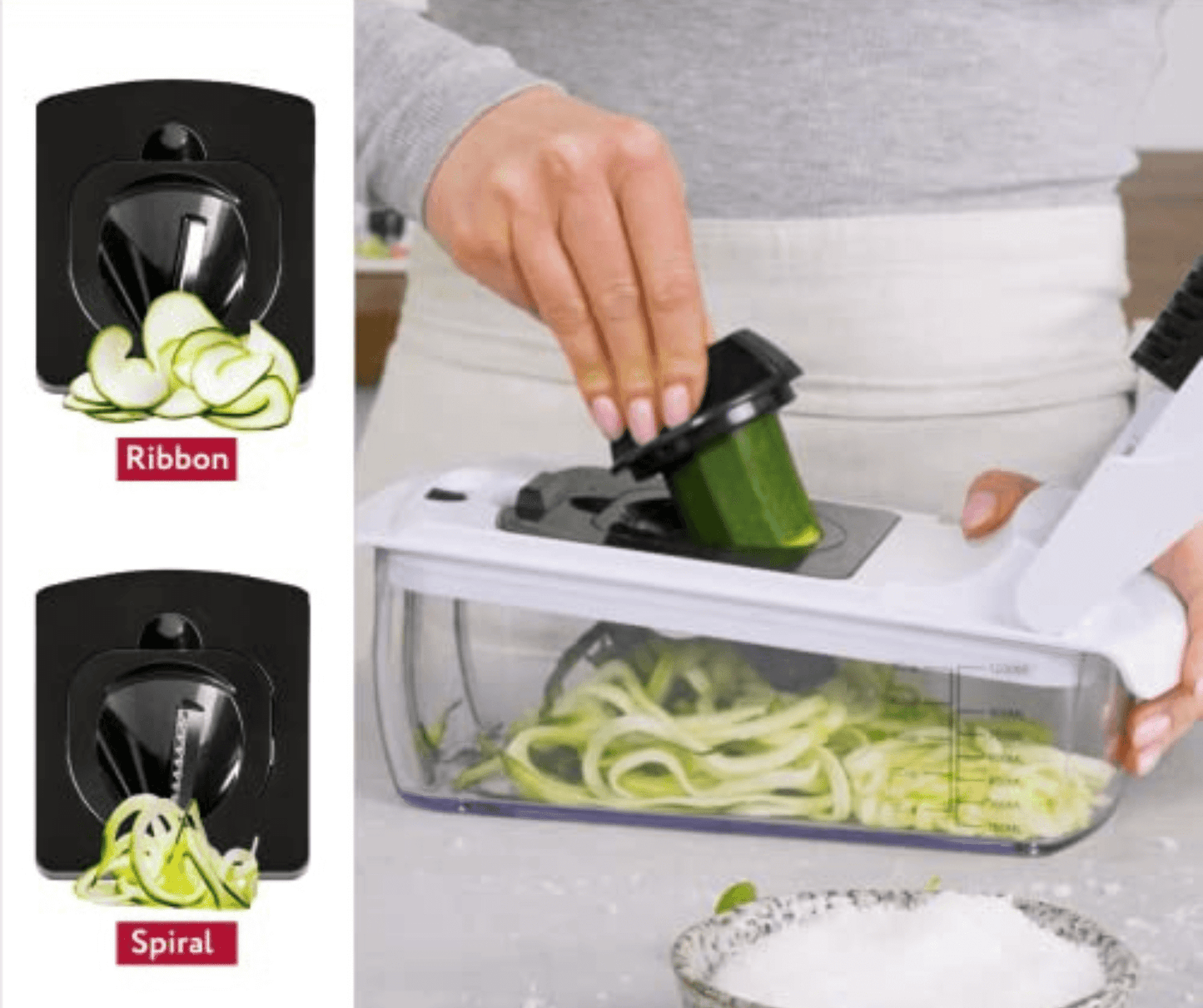 Vegetable Cutter & Slicer 9-in-1 Spiralizer Chopper