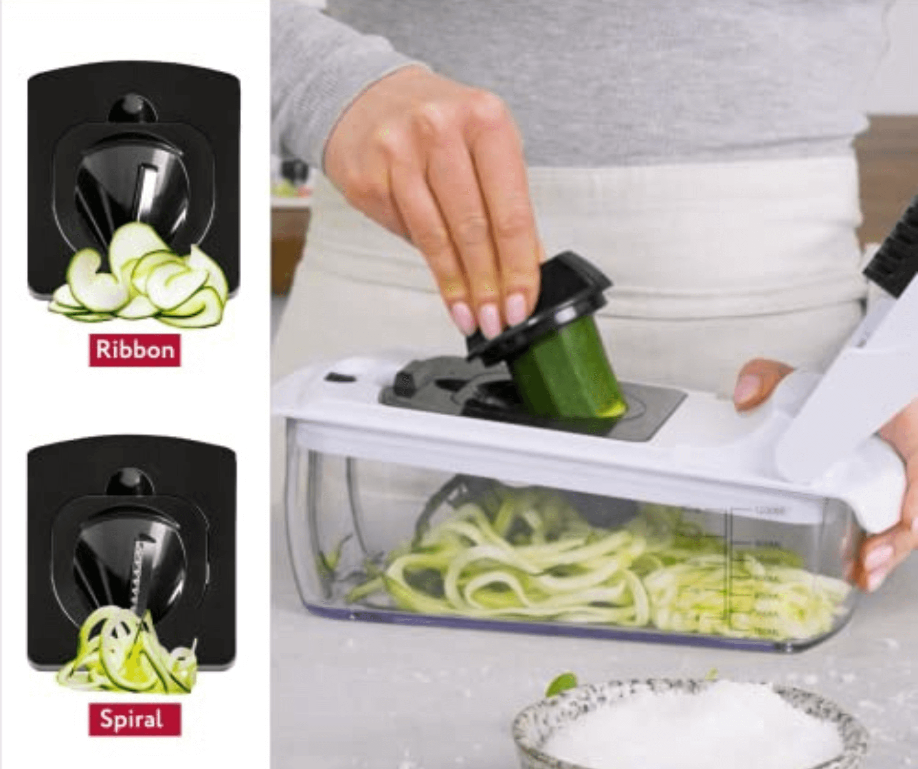 Vegetable Cutter & Slicer 9-in-1 Spiralizer Chopper