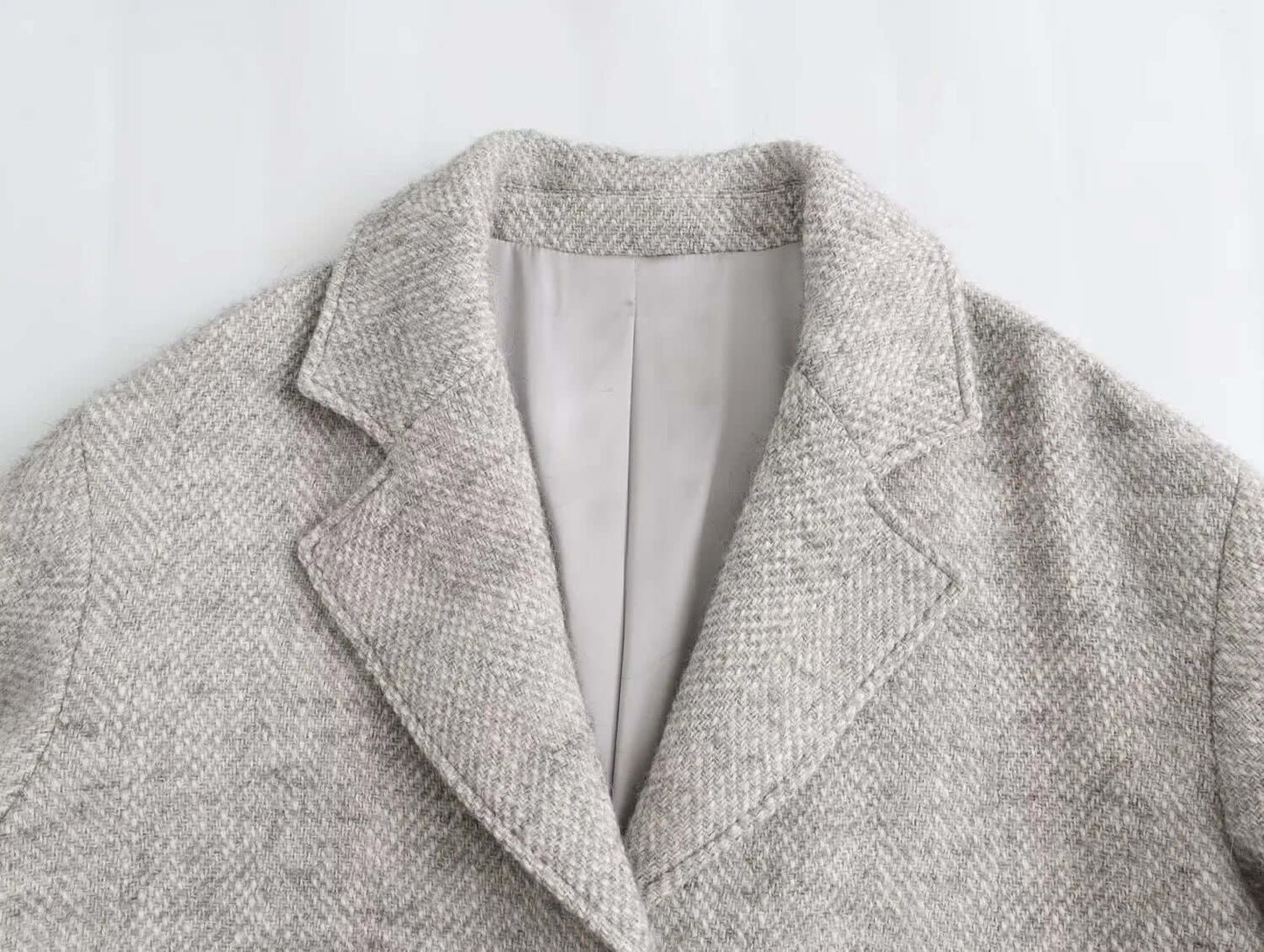 Versatile Elegance Womens Loose Fit Twill Jacket