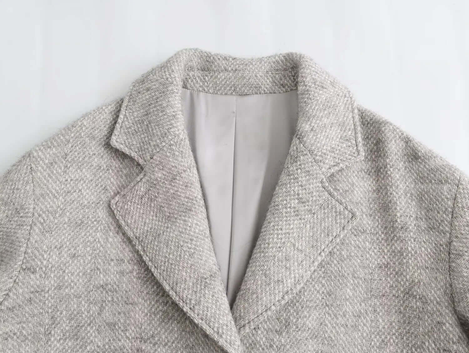 Versatile Elegance Womens Loose Fit Twill Jacket